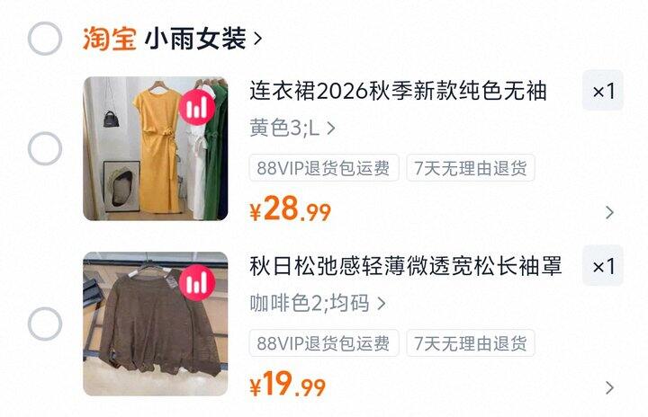 加购了一些春装