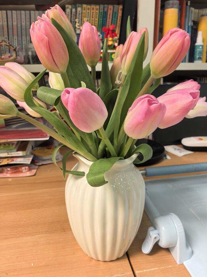 新买的花瓶很好看