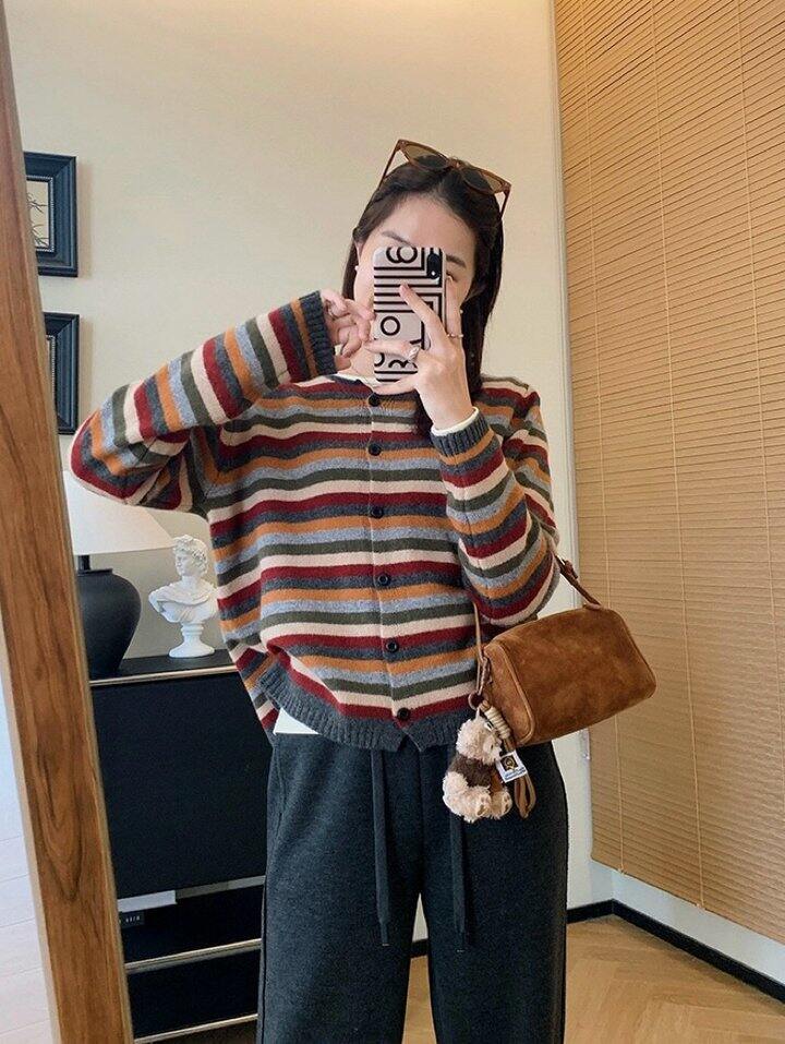 彩虹🌈条纹开衫！💰118