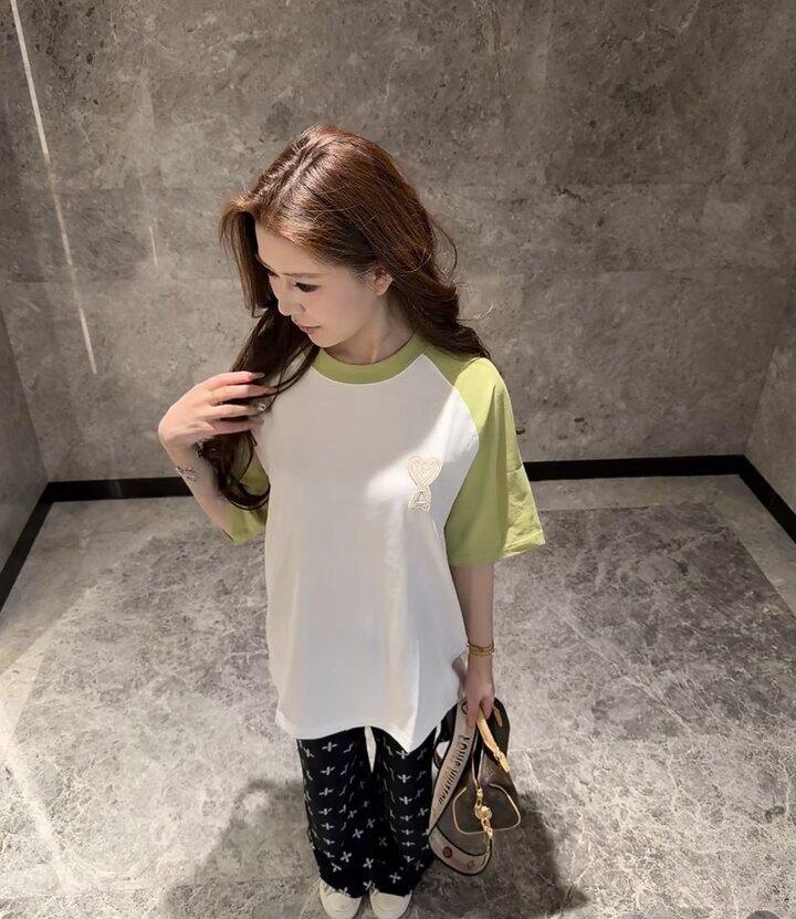 Ami爱心插肩阔型T恤！💰99