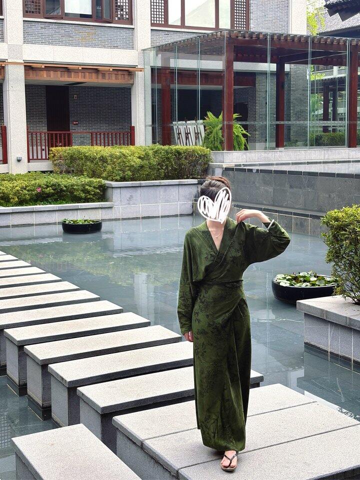 无身材限制小肚子友好的绵绸裙