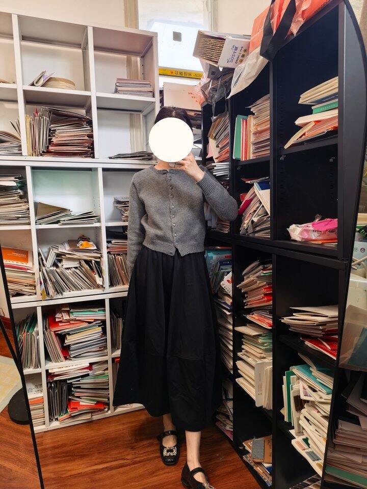 今晚八点 多片立体剪裁花苞裙