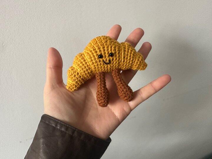 jellcat 同款牛角包挂件