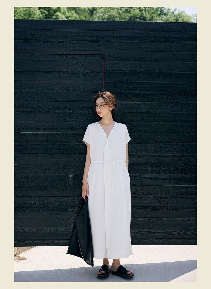 【出】全新有吊牌棉麻连衣裙❤️