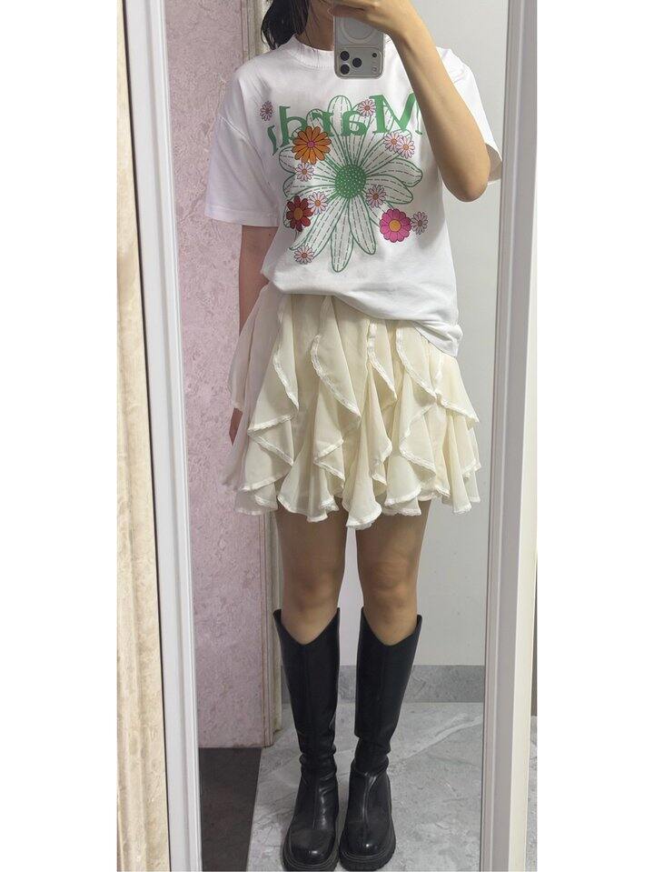 不规则荷叶半身裙