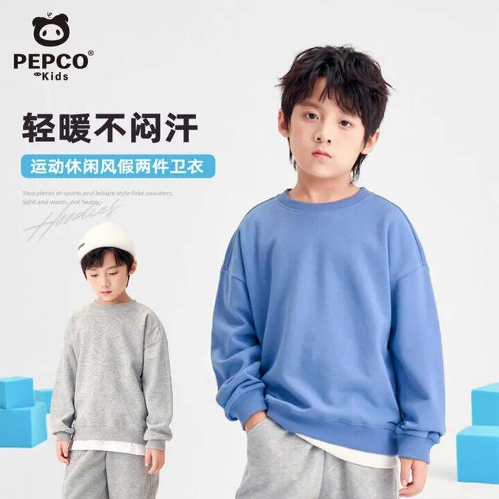 19.9/件❗️小猪班纳 儿童假两件运动休闲卫衣