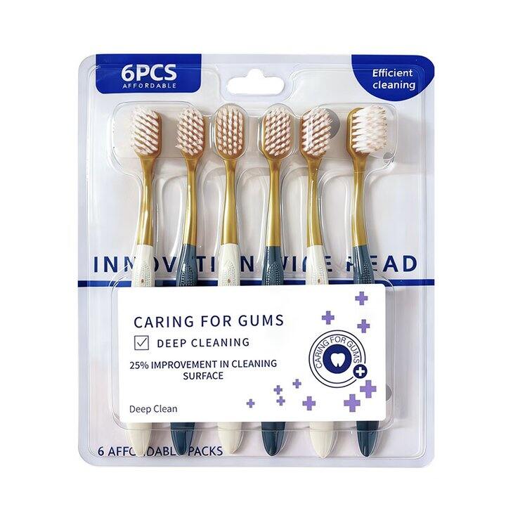 软毛牙刷18支19.9，五一出行可以带上