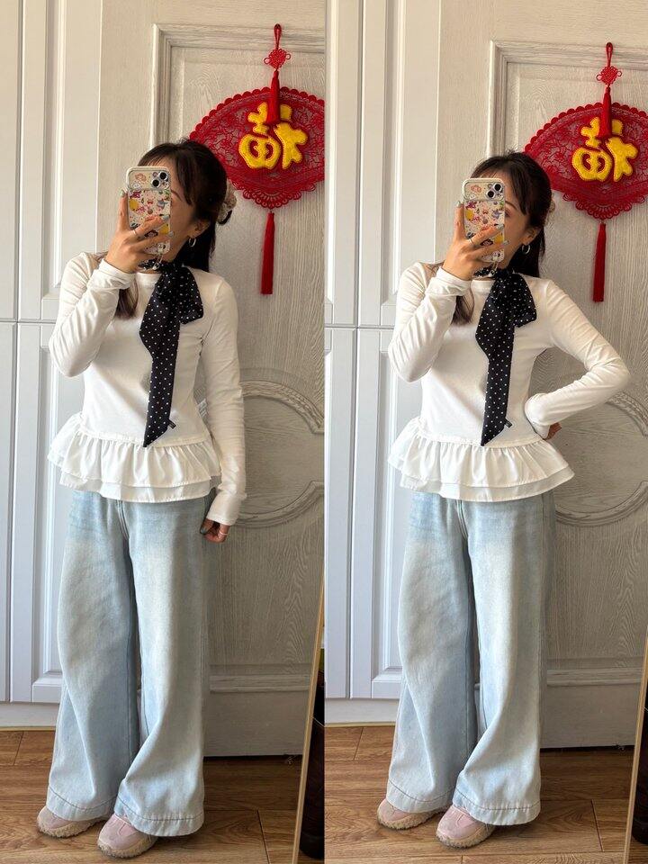 相册里的一套简单穿搭