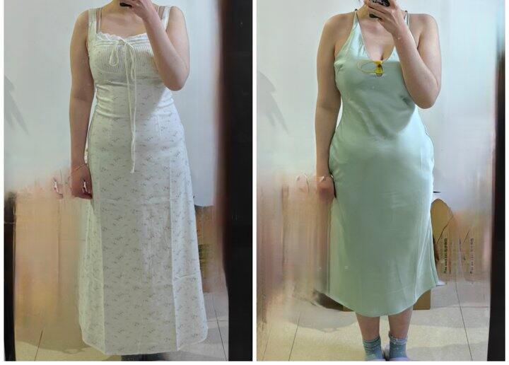 绿裙子和其他裙子对比