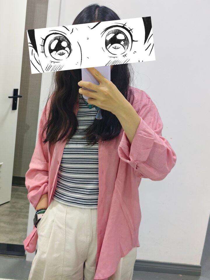 强推！几十块钱的苎麻藕粉色防晒衬衣！