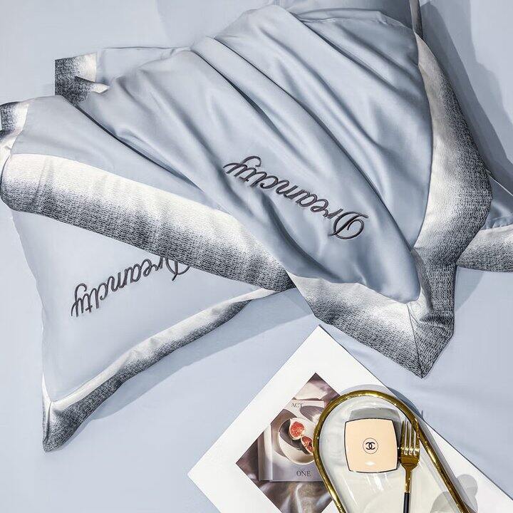 雅鹿 真丝刺绣枕套一对💰19.9