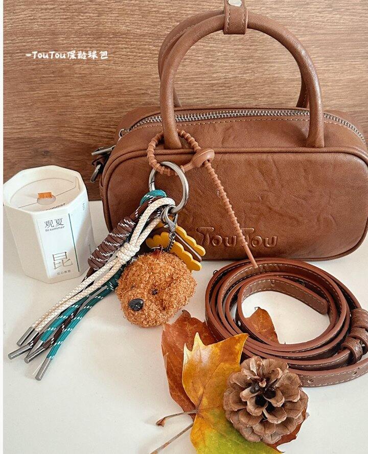TOUTOU超可爱保龄球包90+，头层牛皮菜篮子190+