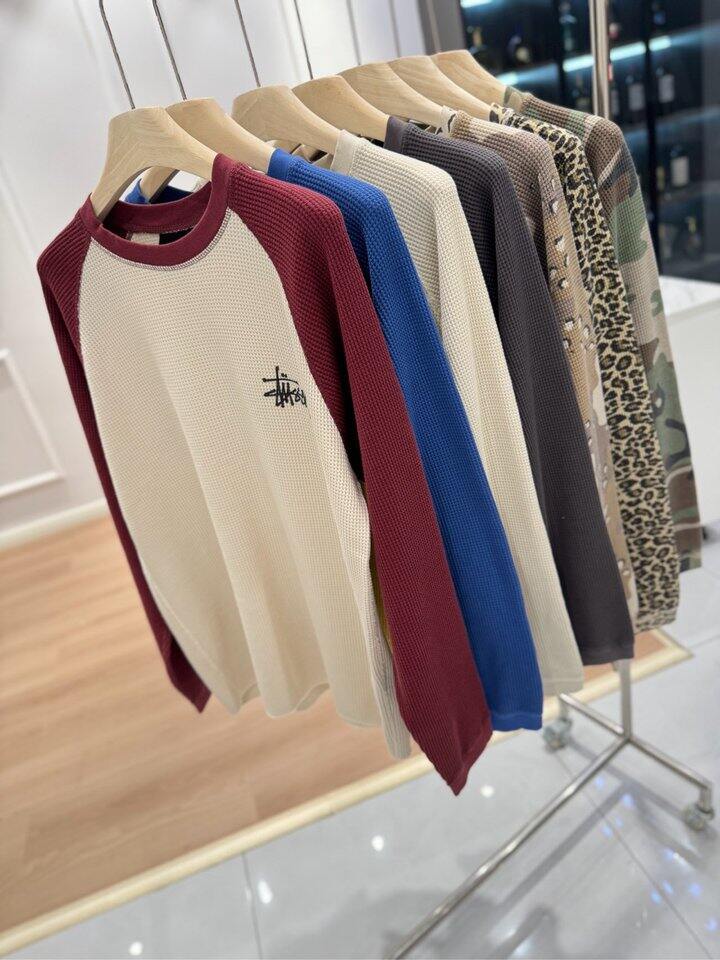 Stu华夫格插肩袖长袖！💰139