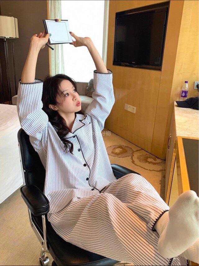 短/长款刺绣锁边家居服！💰39.9起