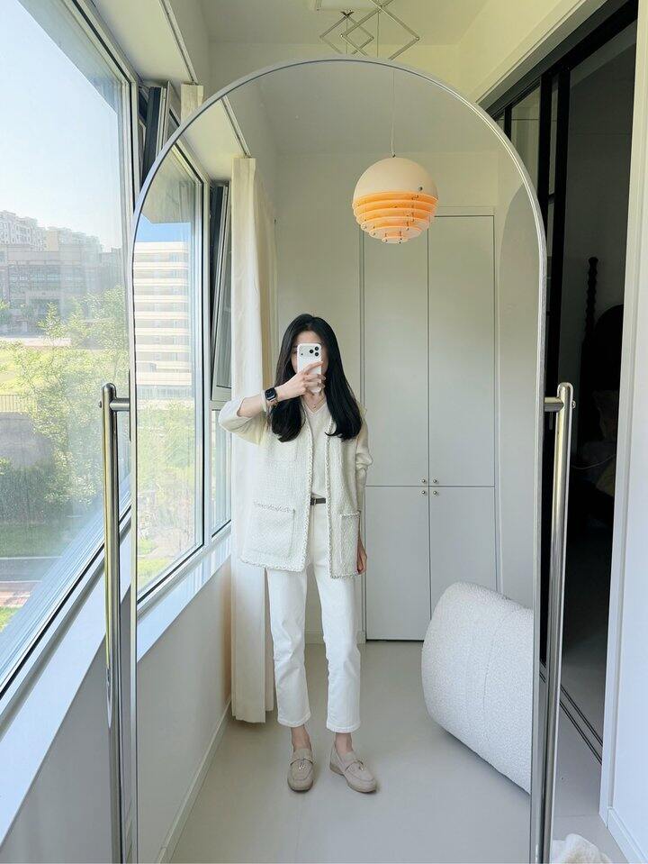 all white搞定dating穿搭