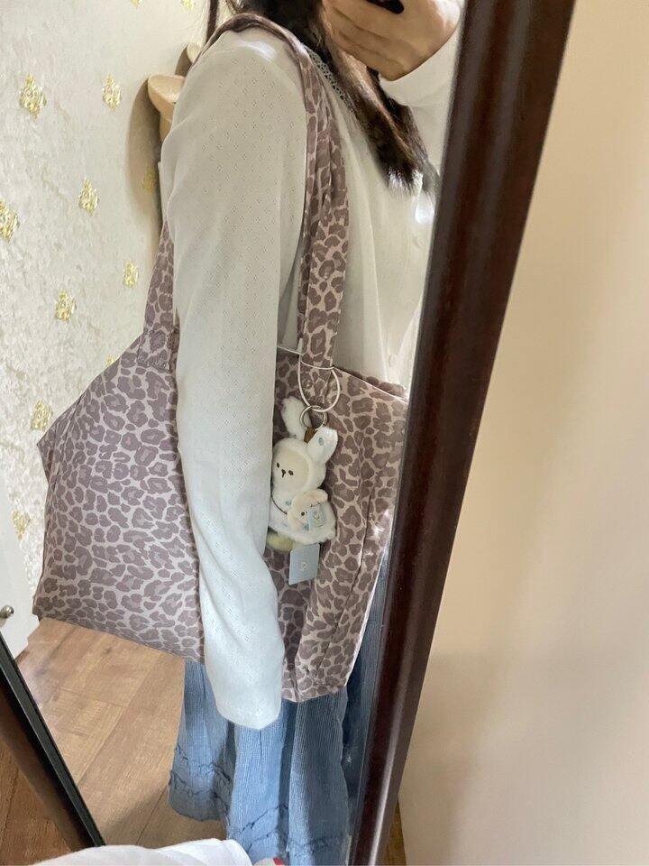 粉豹纹包包晒个单吧