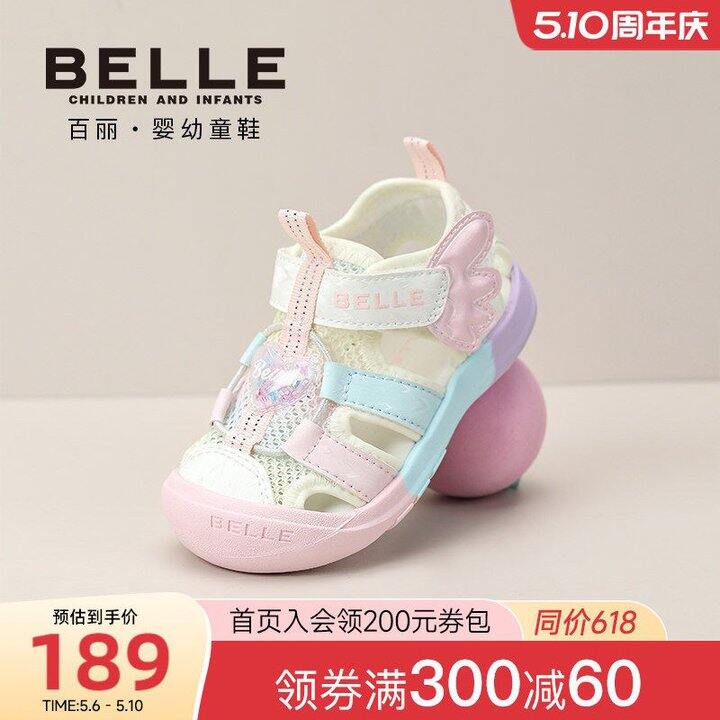 ✨百丽新款翅膀沙滩鞋
