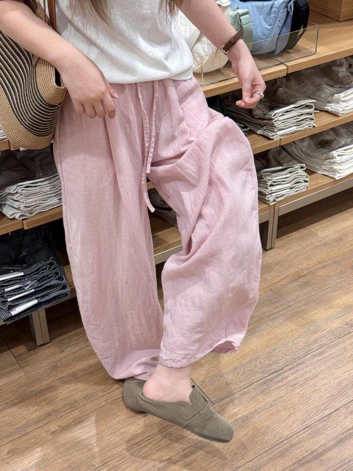 波点/纯色天丝亚麻裤！💰69起