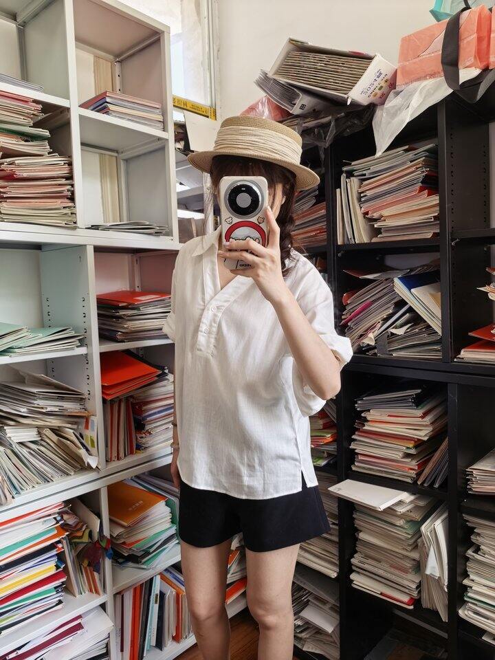 今晚八点🕗 天丝麻v领衬衫