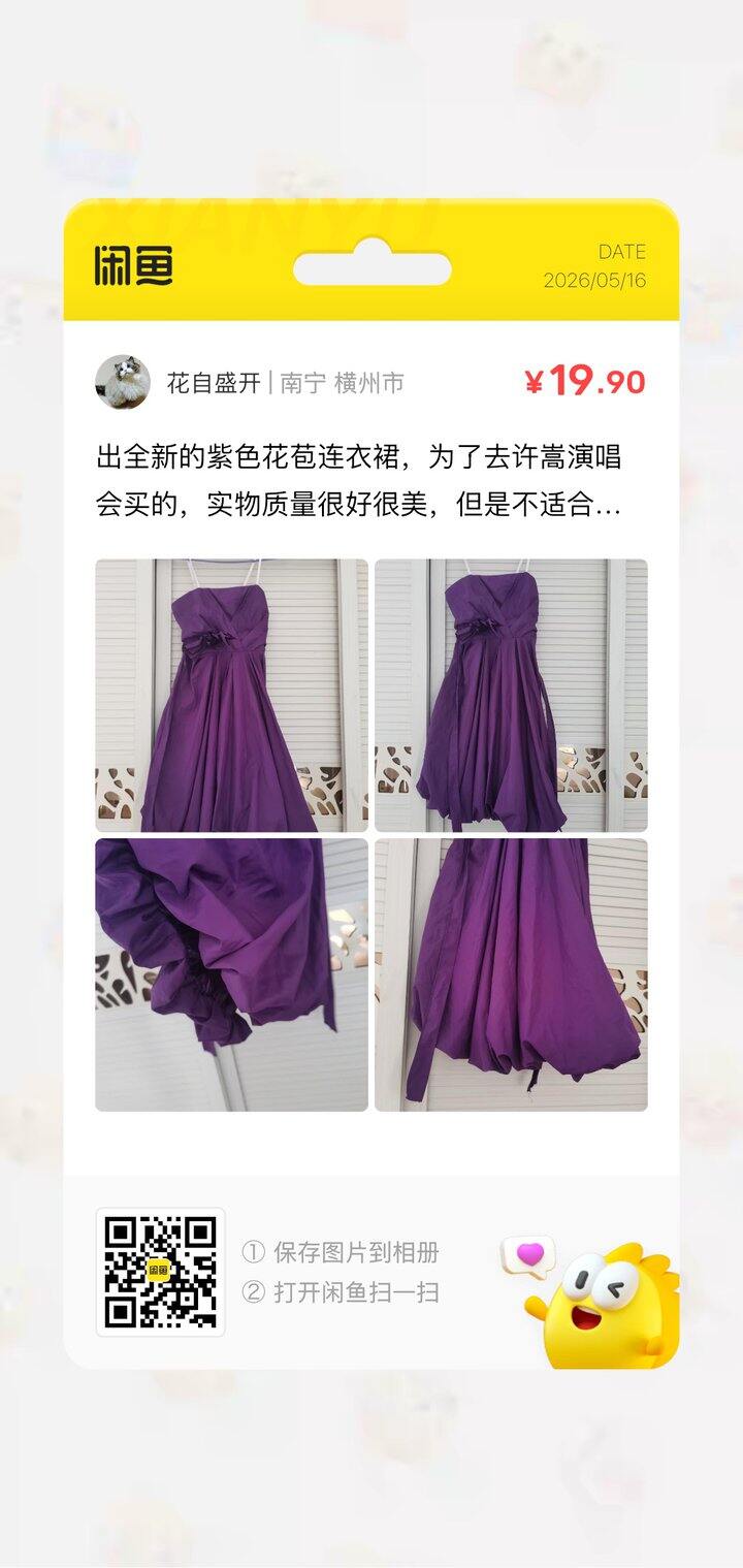 出连衣裙，全新的