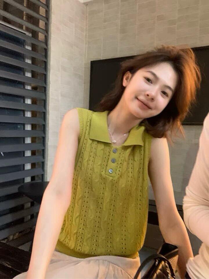 Egg·Rily亚麻镂空针织背心！💰59