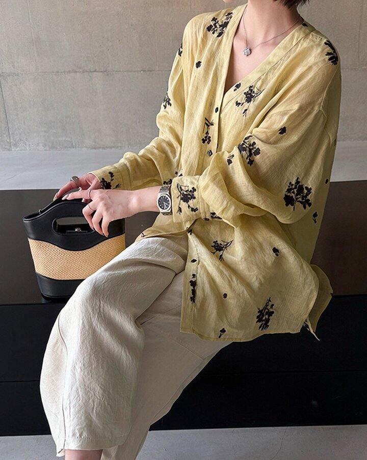 花眠午后100%苎麻衫！💰139
