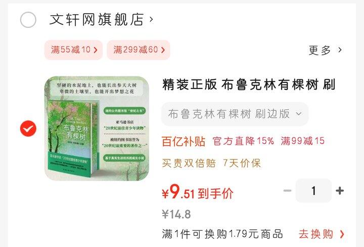 布鲁克林有棵树（9～14岁）