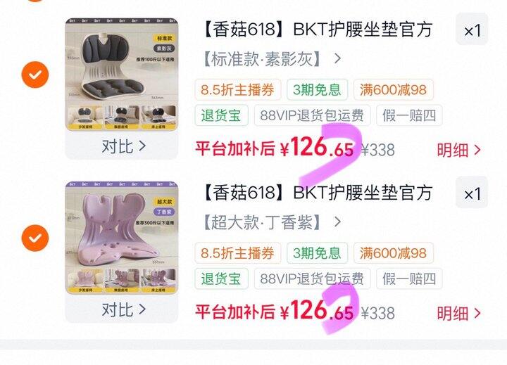 BKT护腰坐垫