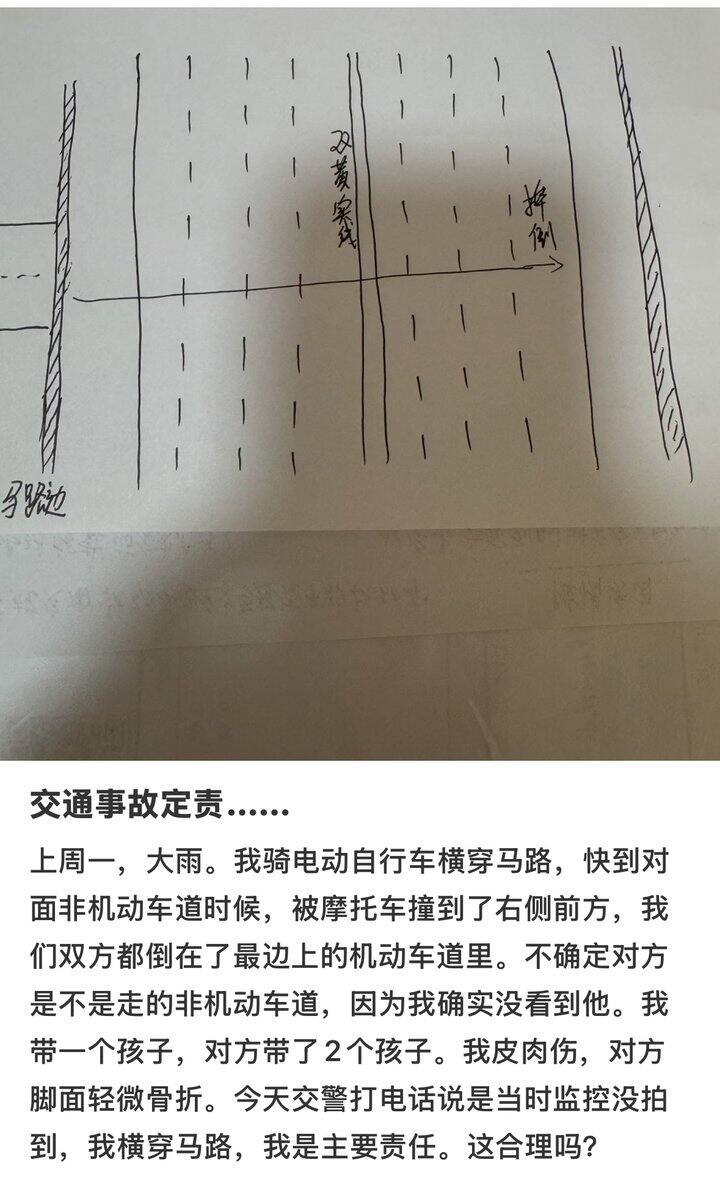 车祸定责，哪个姐妹懂呀，帮帮我吧，明天去交警队定责