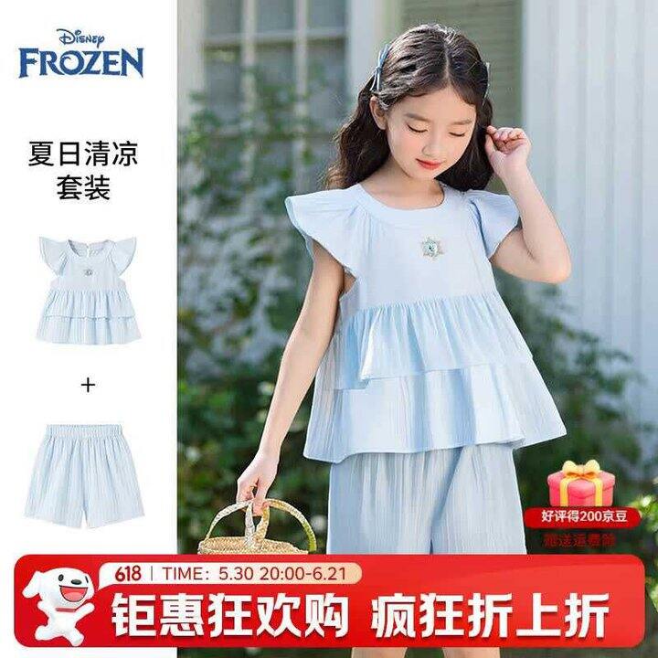 迪士尼 女童夏款 短袖套装