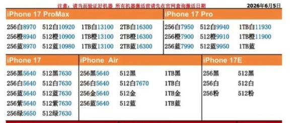 关于 iPhone 17 系列的一个提醒