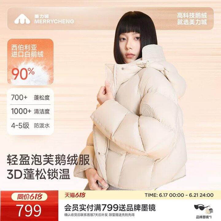 快冲🆘𝟮𝟮𝟬🉐美力城泡芙鹅绒服