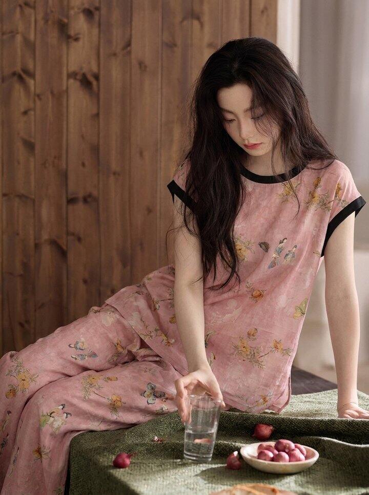 新中式绵绸家居服套装！💰39.9今晚结束