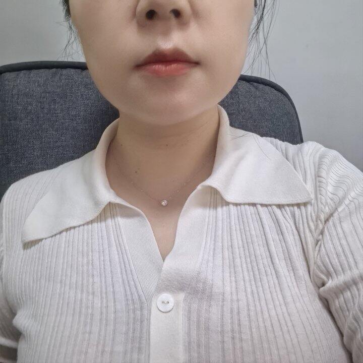 收获喜欢的锆石项链一条