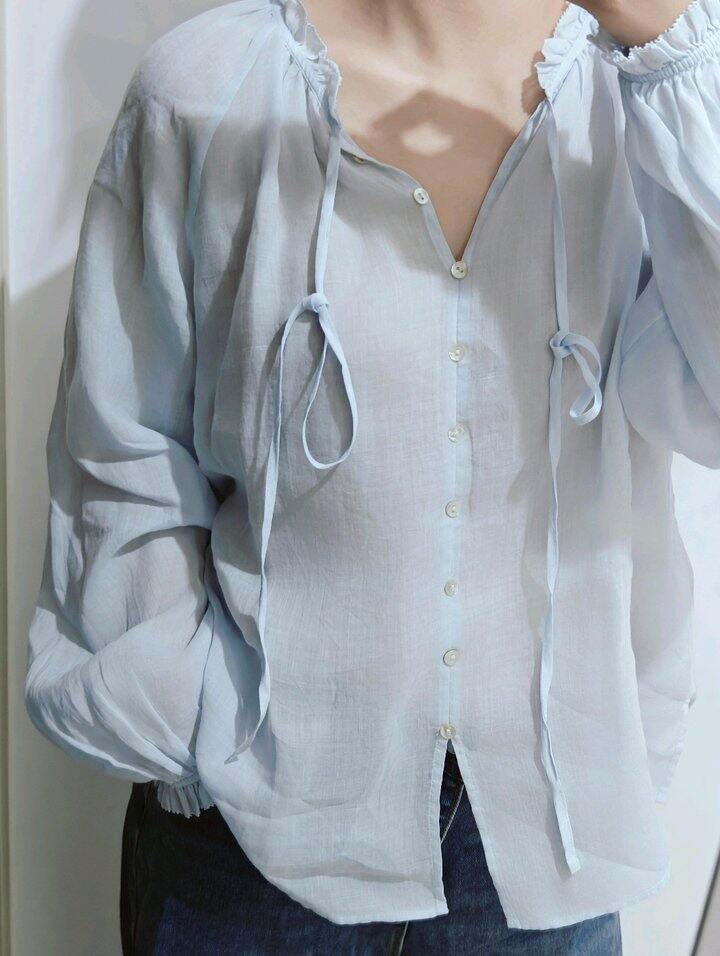 麦檬苎麻衬衫
