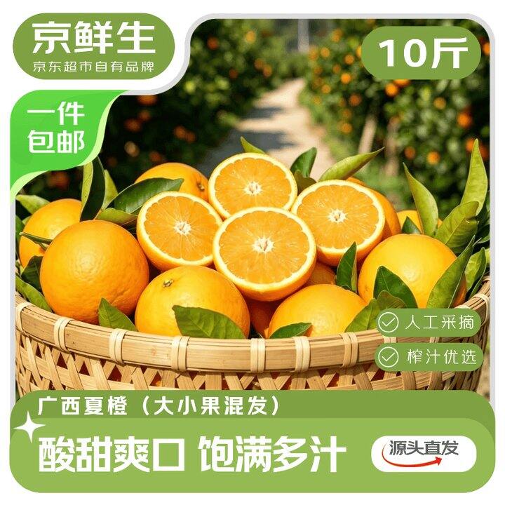 广西夏橙10斤19.9