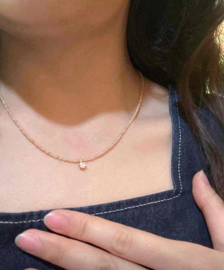 S*同款香槟莫桑钻水晶项链手链！💰39.9起