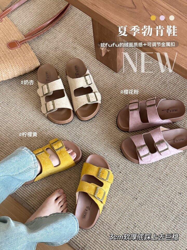 牛反绒toast勃肯凉拖！💰39.9