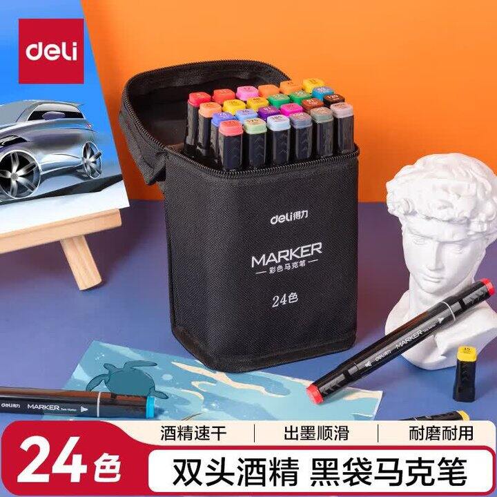得力 双头速干马克笔💰0.4/支