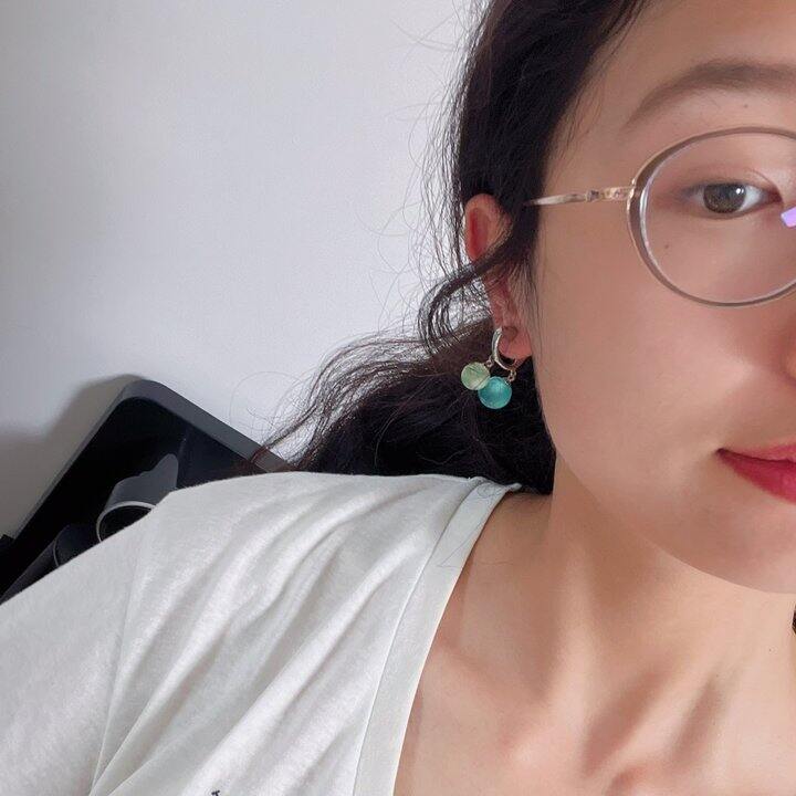 玻璃珠耳夹