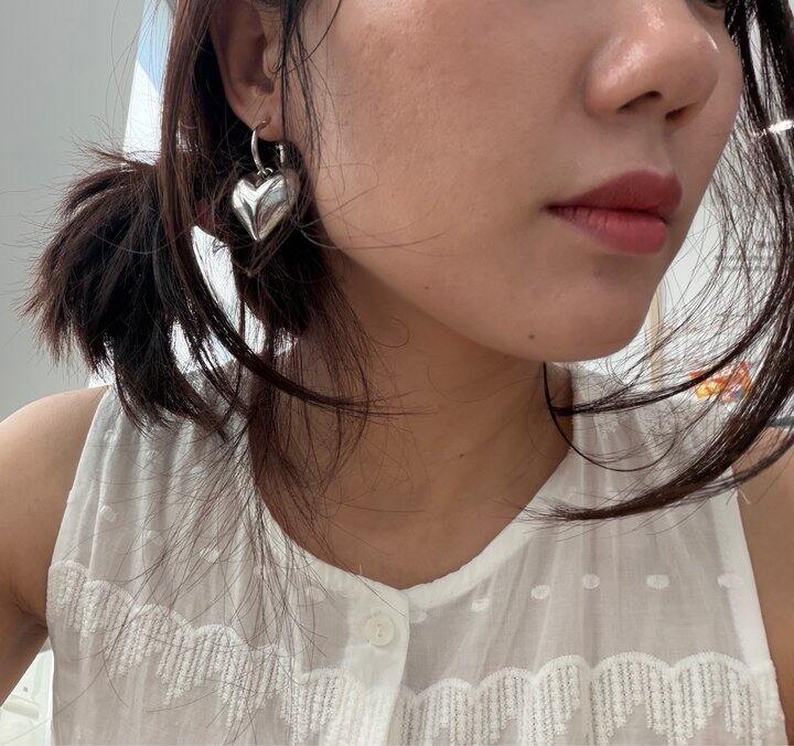 爱心耳环