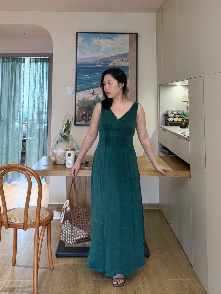 铜氨丝连衣裙晒单