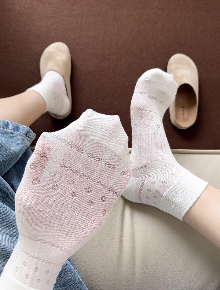 Hi Jennie夏日经典镂空小花短袜！💰3+