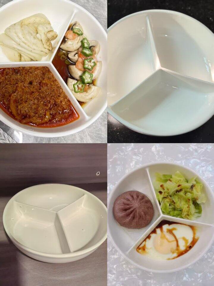 三分格蒸盘
