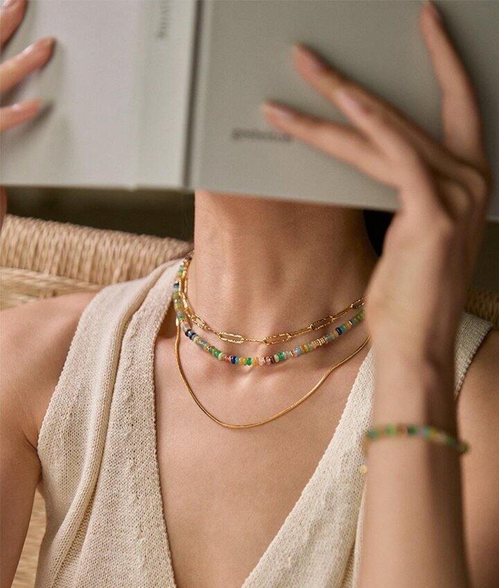 Hi Jennie天然石项链合集！💰39.9起