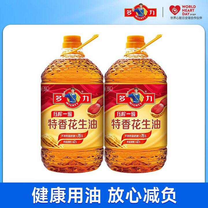 多力 物理压榨特香花生油💰86.4/桶