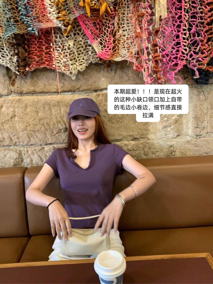缺口卷边呼吸T！💰49