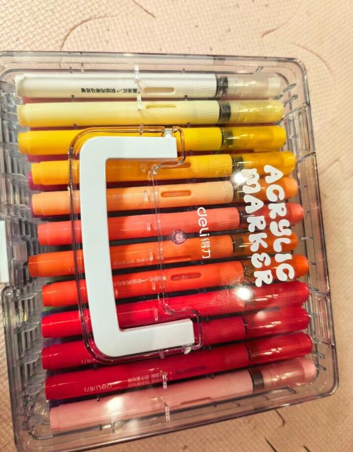得力丙烯笔