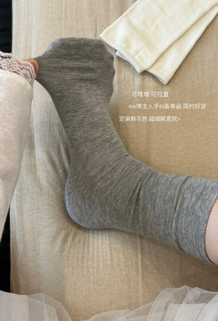 清冷韩灰月子袜！💰4+