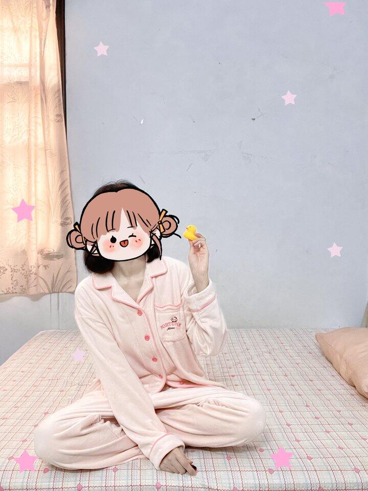 穿上新睡衣会超级期待冬天的到来～